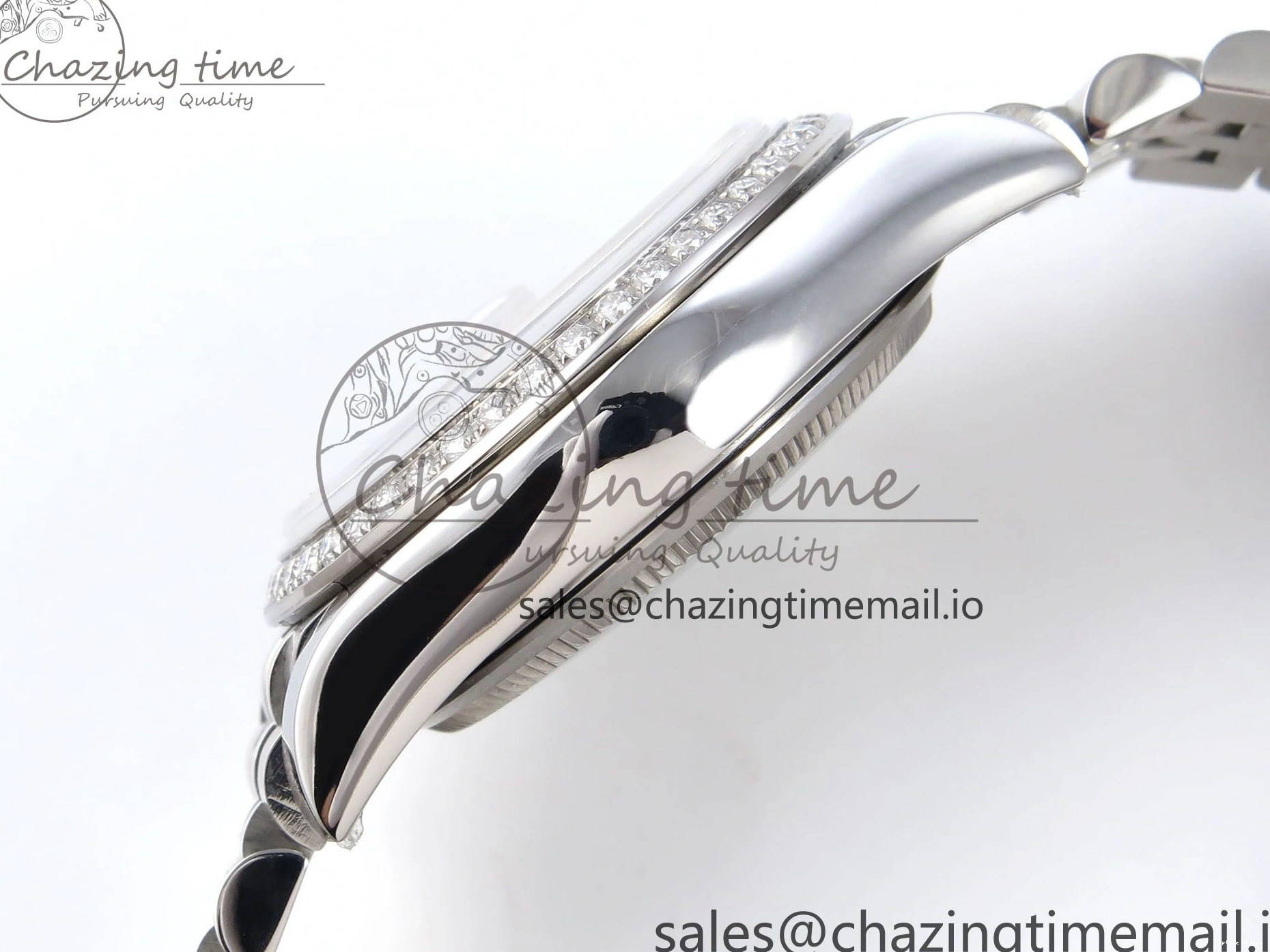 0119 DateJust 31 278384RBR JARF 1:1 Best Edition 904L Steel Gray Roman Diamonds Dial on SS Jubilee Bracelet HZ Classic 875